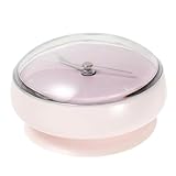 TOYANDONA Mini Wanduhr mit Saugnapf Badezimmeruhr Rundes Design für Dusche Küche Wohnzimmer Hygienische Wanddekoration
