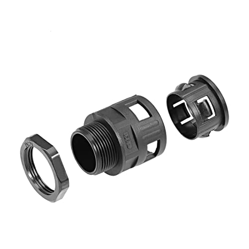Uxcell Cable Gland Corrugated Tube Connector Ad28.5 Pipe Joints Clamps Pg21 Screw 5Pcs #TOP3
