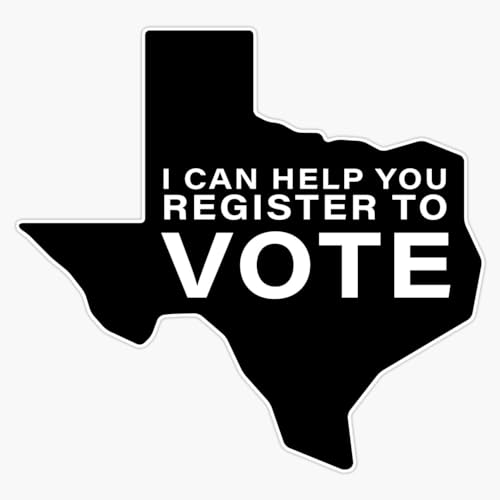 Register to Vote: Texas Vdr Sticker Bumper Sticker Vinyl Decal 5"
