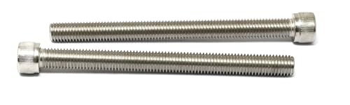 Image of iexcell 2 Pcs M12 x 140mm Thread Pitch 1.75 mm Stainless Steel 304 Hex Socket Head Cap Screws Bolts Kit
