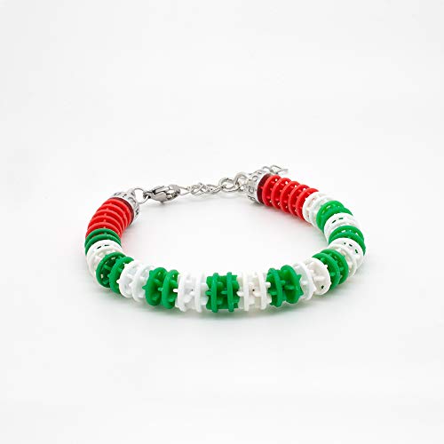 SWIMXWIN Línea Gioielli - Pulsera Victory de plástico reciclado de auténticos carriles de piscina dispuestos (carrera 1)