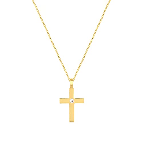 Collier en croix 925 MOCHAMIK pour femme en argent fin et élégant