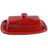 Fiesta Covered Butter Dish, X-Large, Scarlet