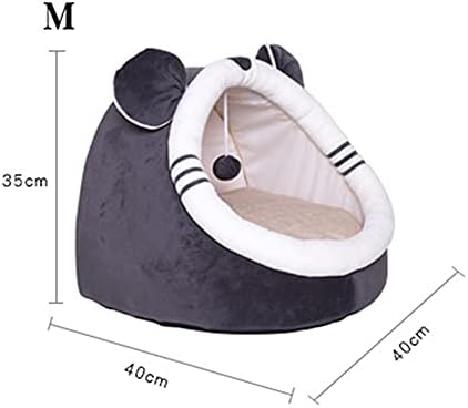 Cute Pet Cave Bed, Ultra Soft Fleece Cat Igloo Bed Cuddly Kitty Puppy Hideout Sleeping Bag Kitten Removable & Washable Cosy Tent Small Dog Cuddle Burrow Nest Bed Warmer Cat House Cozy Pet Cushion Bed