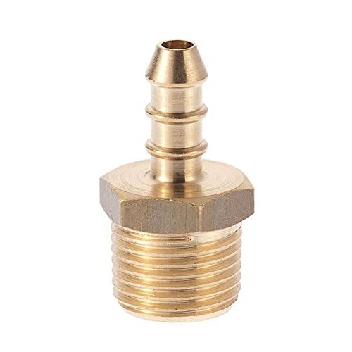 LPG Fulham Nozzle 1/2" Male BSP Thread X 10mm OD Nipple for 8mm BORE Gas Pipe