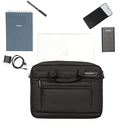 Samsonite Classic 2.0, Black, 17" 2 Compartment Briefcase #TOP1