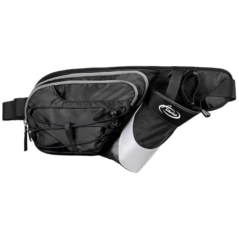 AiRunTech Fanny Pack with Water Bottle Holder, Hiking Waist Bag for Walking Accessories Essentials, Hiking Hydration Gear Gift Women Men Cover