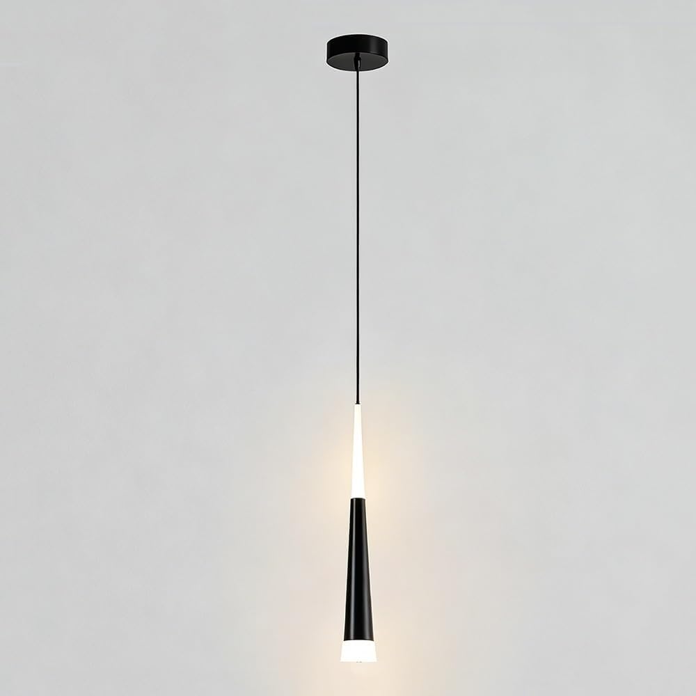 Suspension LED minimaliste pour remplacer un éclairage éblouissant de cuisine