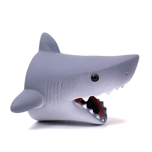 Odowalker Cartoon Faucet Extender Washbasin Bath Spout Cover Cute Animal Faucet Cover Bath Fun (Grey Shark)