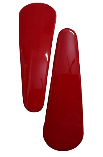 Image of MANODHRUVA Plastic Tiktak Hair Clips for Women and Girls, 5.5 cm, Red, Pack of 12 Pairs (Means total 24 Clips) (Red)