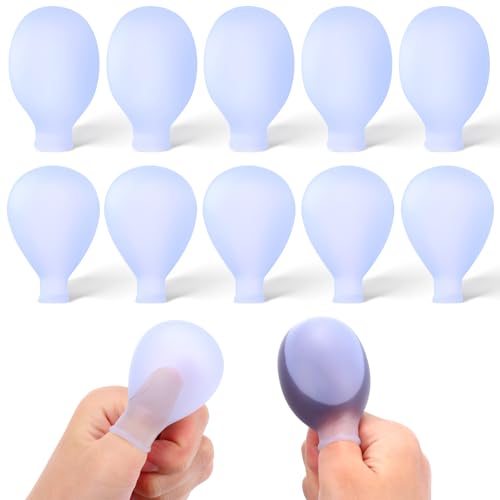 Kathfly 10 Pcs Waterproof Toe Cover for Swimming Finger Protectors for Shower Toe Soak Sleeve Set Reusable Silicone Nail Protector for Nursing Fingernails Bath Pedicures Manicures Nail Care