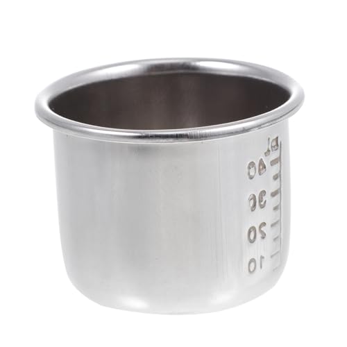 Cabilock 1 Juego Pequeña Taza De Medicina Taza Medidora De Medicamentos Vaso Medidor Con Escala Herramienta De Medición De Medicamentos Jarra De Medición Acero Inoxidable Silver 10 Piezas