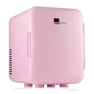 Barcool Cosmo4 Mini Fridge | 4 Litre / 6 Cans | AC/DC | Portable Small Desktop Cooler for Skincare/Beauty, Bedroom, Dorm…