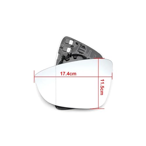 Vitre glace rétroviseur compatible VW Beetle 2012-2016 gauche dégivrante