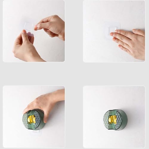 Support de tuyau de douche résistant en ABS vert avec rotule orientable à 120 degrés - 7