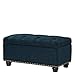 Convenience Concepts 7th Avenue Storage Ottoman, Blue