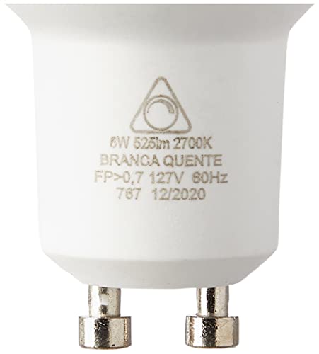 LUMINATTI BY DANURI DICROICA LED GU10 8W 2700K 127V DIMERIZAVEL