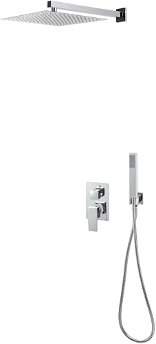 XGWKCNV Sistema de ducha de fontanería de acero inoxidable 201, accesorios y pie