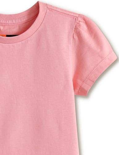 Image of Amazon Brand - Symbol Girls 100% Cotton Solid Half Sleeves T-Shirt | Regular Fit | Age 2-14 Years (Pack of 2)