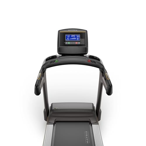 Image of Matrix Fitness T75 Treadmill with XR | 8.5 inch LCD | Club-Quality Treadmill for Running, 5K & Marathon | Heavy-Duty Frame, Extra-Thick 22 inchx60 inch Deck, Industrial Cushioning