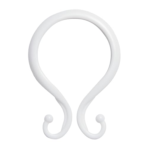 Anneaux rideau Kenney anti-rouille plastique 12 pcs blanc