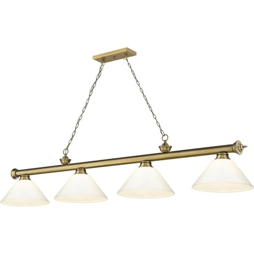 Luminaire suspendu pour billard 4 lumières ZXLIHS plafonnier