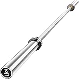 JELENS 7FT Bar Olympic Barbell, 1000lb Capacity Weight Bar for Strength Training, 2 Inch Strength Training Bar With Knurled Grip for Squats, Deadlifts, Presses, Rows, Curls (Silver, 7FT Olympic Barbell)