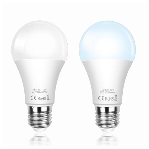SCNNC Bombilla LED con Sensor Crepuscular A60 E27 12W, Encendido Apagado Automático, Blanco Frío 6000K, Bombilla LED Exterior Sensor Crepuscular dia y Noche para Pasillo Jardín Porche, 2 Piezas