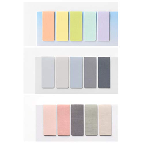 Monolike Magnetic Bookmarks Solid Pastel + Ocean + Misty, 15 Pieces #TOP1