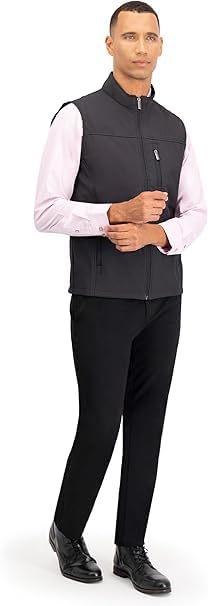 Image of REIMER | Men Softshell Vest Waterproof Windproof Thermal Neoprene Sleeveless Elegant Breathable Fit Zipper Pockets
