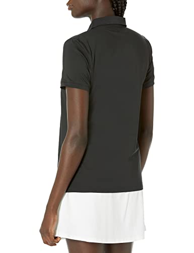 Amazon Essentials Women's Short-Sleeve Performance Polo, Black, X-Large #TOP1