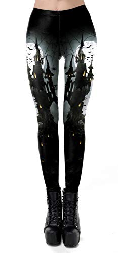 Color Cosplayer Color Cosplay Halloween Leggings For Women High Waisted Ankle Length Elastic Seamless Tights 3D Printed Design Soft Workout Yoga Pants Plus Size S-Xl thumb #1
