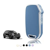 ontto Custodia per chiavi auto adatta per Kia Sportage Ceed Soul Sorento Cerato Forte NIRO Stinger R GT K5 TPU Custodia portachiavi coprichaive 3 tasti oro verde