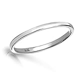 Sterling Silver 2mm Band Baby Ring for Toddlers, Little Girls, and Kids Jewelry (Size 3)