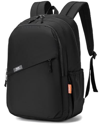 Nixjoro 40x30x15cm Personal Item Bag Travel Backpack Carry On Flight Approved with Anti-Theft Pocket Water-resistant Casual Daypack for Weekender Business Hiking,Black