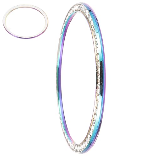 Bisel de reloj de 42mm con zirconitas para proteger tu smartwatch vibrante de arañazos
