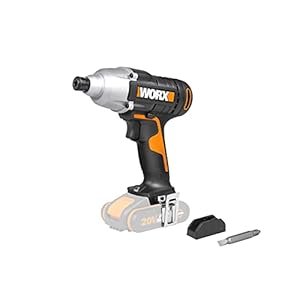 WORX WX291.9 Cordless Impact Driver, Bare Unit, Black, 18V (20V Max)