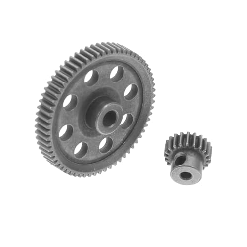 VICASKY Pignons Principaux Métalliques pour Voiture Rc 1:10 Transmission Haute Précision 2pcs (21t + 64t)