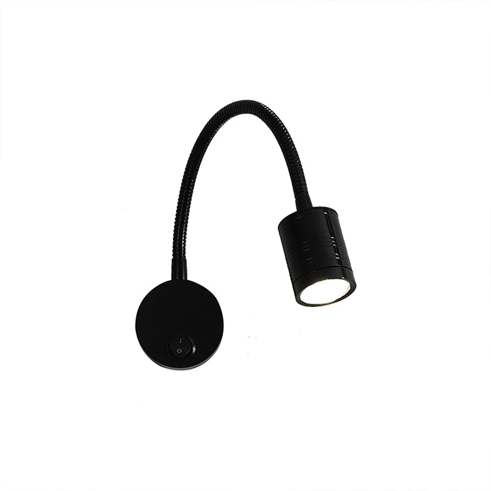KBUUKYYXouy Wall Light Indoor 5W Rotatable Aluminium Wall Lamp 3000K Warm White Modern Industrial Decorative Wall Sconce, for Living Room Bedroom Hallway Corridor Stairs Hall, Black