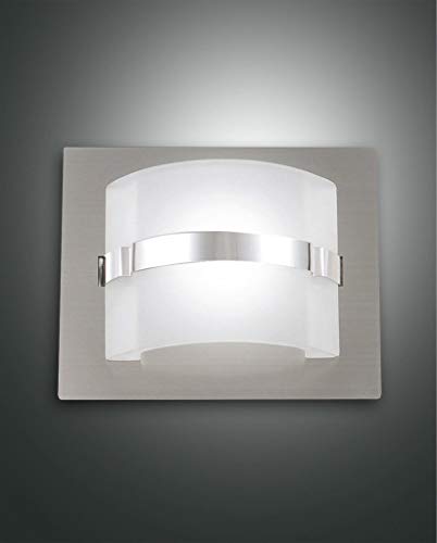 Preisvergleich Produktbild Fabas Luce Niside LED Wandleuchte, 5W, nickel satiniert