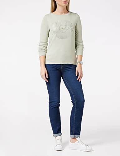 Street One 317059 T-Shirt, Verde Hazy, 50 Donna