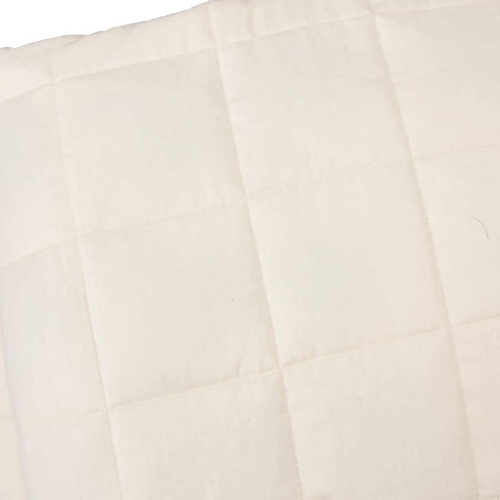 INLIFE Manta ponderada crema claro 120 x 180 cm 5 kg tejido casa y jardín, ropa (5,4 kg)