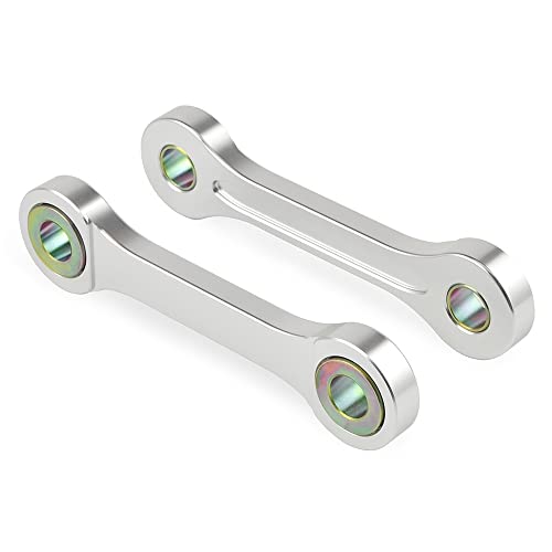 Kit de Enlace de Enlace de Motocicleta/Ajuste for Suzuki DRZ400 DRZ400E DRZ400S DRZ400SM 2000-2021 / Apto for Kawasaki KLX400 KLX 400 Inferior 7 cm (Color : Silver) Cover