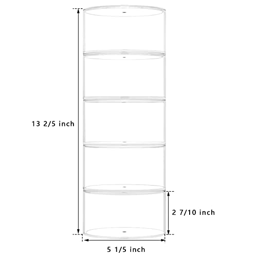 Niubee Belt Organizer, Acrylic 5 Layers Belt Case Storage Holder And Display For Accessories Like Jewelry,Watch,Bracelets #TOP1