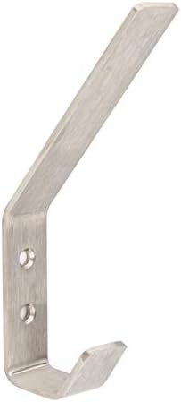 Amazon Basics AB6000-SS-5 Coat Hook, Brushed Stainless Steel