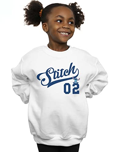 Disney Girls Lilo And Stitch Athletic Sweatshirt White 3-4 Years