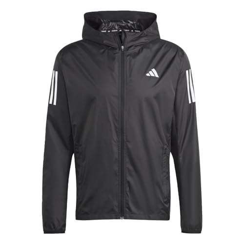 adidas Men's Own The Run Jacket, Black, Small