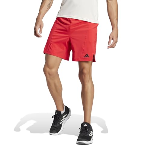 adidas Men's Designed for Training Workout Shorts, Pure Ruby, 3X-Large/5" Inseam