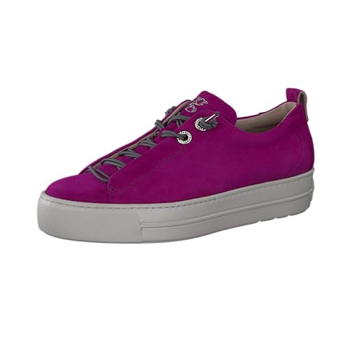 Paul Green Mujer Zapatillas, señora Zapatillas Bajas,Zapato Deportivo,Plataforma de la Suela,Zapato bajo,Zapato de Calle,Fuchsia (Raspberry),39 EU / 6 UK