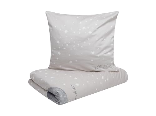 s.Oliver Kinderbettwäsche Mond 135 x 200 cm - 100{b09b76bc0fc54963928b39739e2eece94939c15b58c386c46d070b59f5e26878} Baumwolle, Reißverschluss, anschmiegsam, weich & waschbar, Mako Satinbettwäsche Sterne & Mond beige weiß s.Oliver Kinderbettwäsche Mond 135 x 200 cm - 100{b09b76bc0fc54963928b39739e2eece94939c15b58c386c46d070b59f5e26878} Baumwolle, Reißverschluss, anschmiegsam, weich & waschbar, Mako Satinbettwäsche Sterne & Mond beige weiß